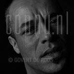 11-04-2005 Stanley Burleson at studio in Amsterdam on behalf of Schreeuwen project.

[keywords]Black and With Image, Headshot[/keywords]